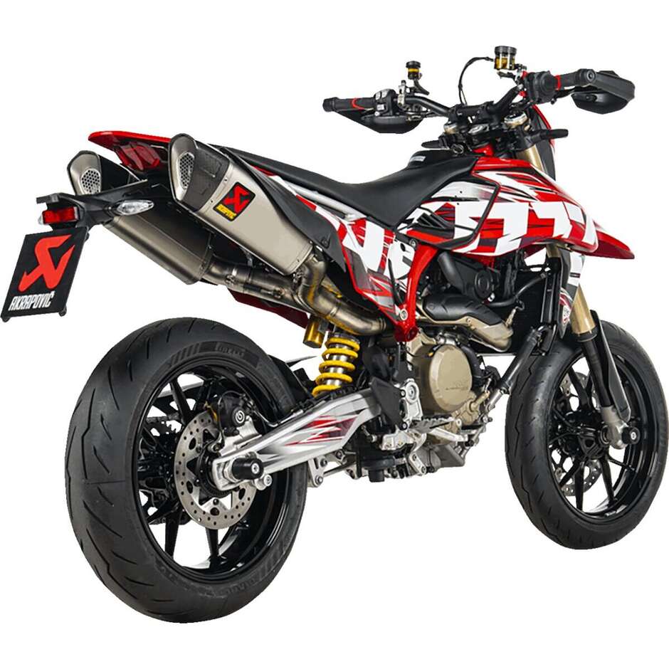 Terminali di Scarico Slip-On Akrapovic S-D6SO2-HAPLT Per DUCATI Hypermotard 698 Mono / RVE (24-26)