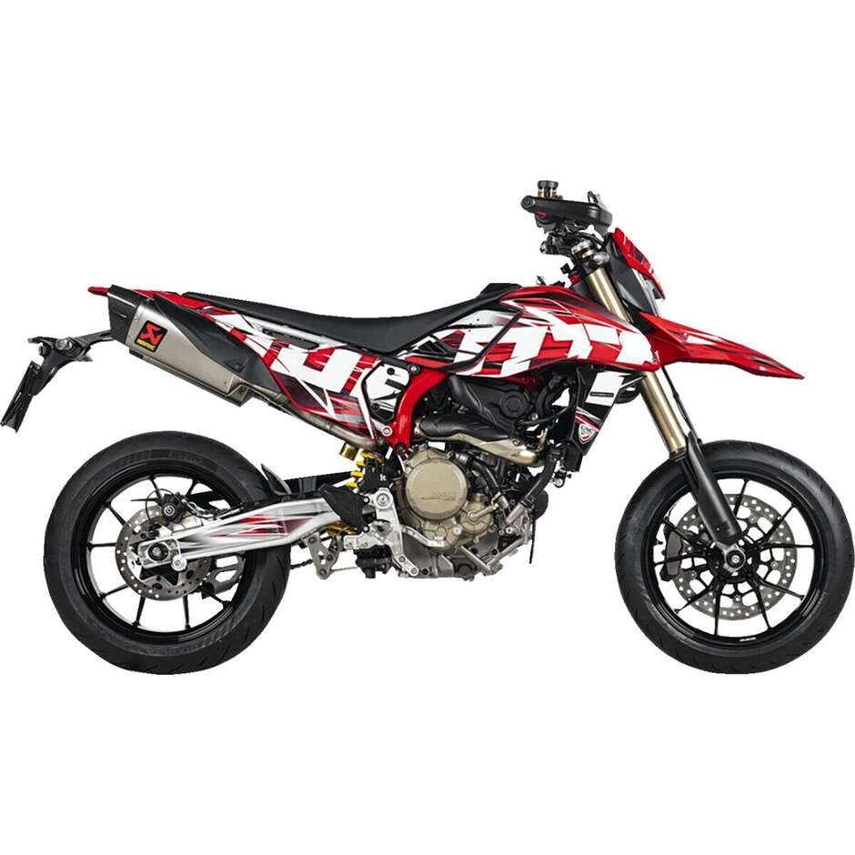Terminali di Scarico Slip-On Akrapovic S-D6SO2-HAPLT Per DUCATI Hypermotard 698 Mono / RVE (24-26)