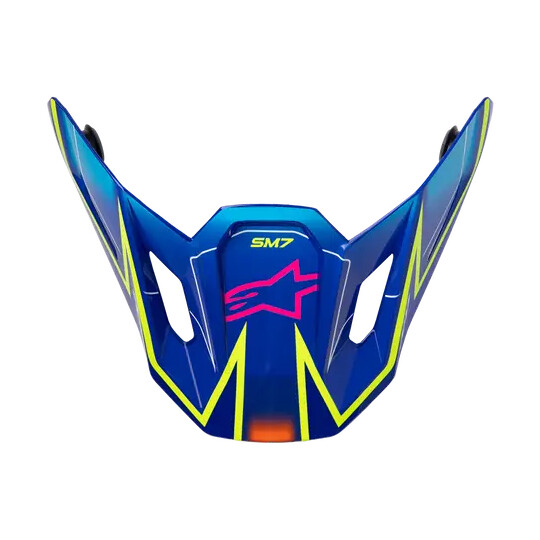 Tesina Per Casco SM7 Cast Ece06 blu rosa giallo taglia uni