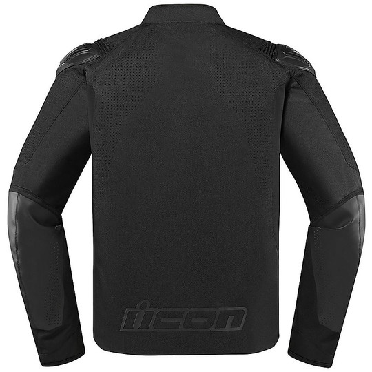 Textile Motorcycle Jacket Icon OVERLORD SB2 Prime Stealth