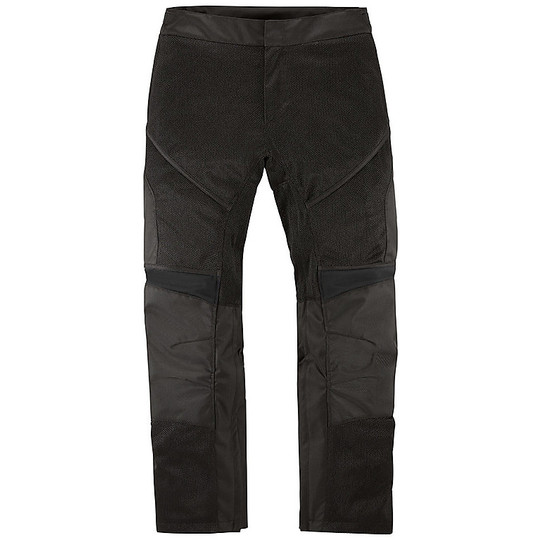 Textile Motorcycle Pants Icon CONTRA 2 Black