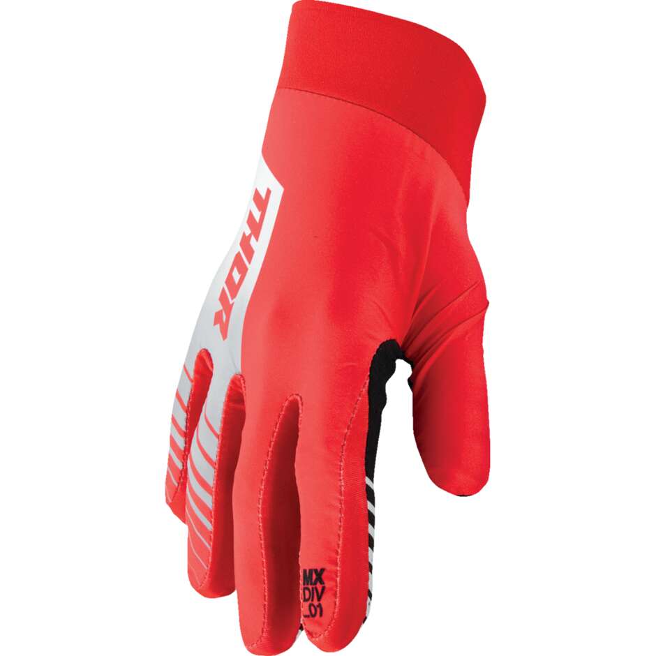 THOR AGILE Cross Enduro Motorcycle Gloves Red/White