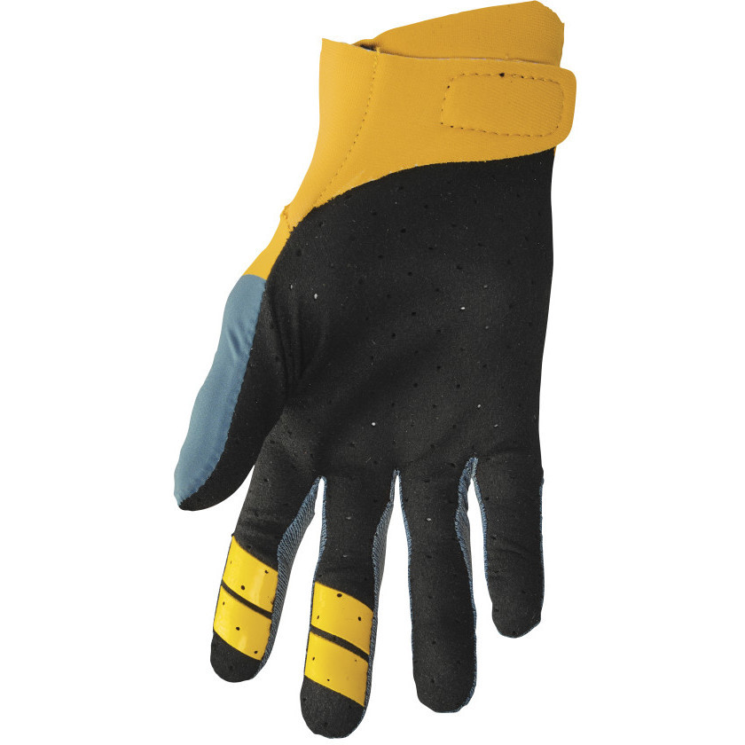 Thor AGILE RIVAL Cross Enduro Motorcycle Gloves Blue Yellow
