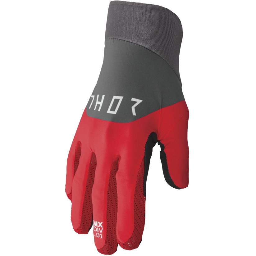 Thor AGILE RIVAL Cross Enduro Motorcycle Gloves Petrol Red