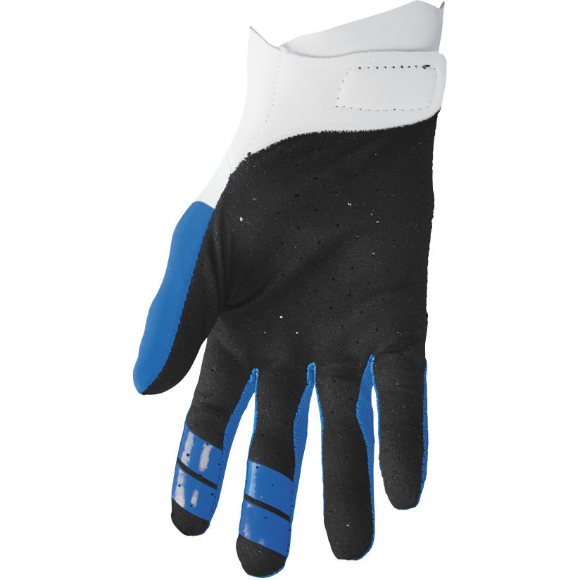 Thor AGILE RIVAL White Blue Cross Enduro Motorcycle Gloves