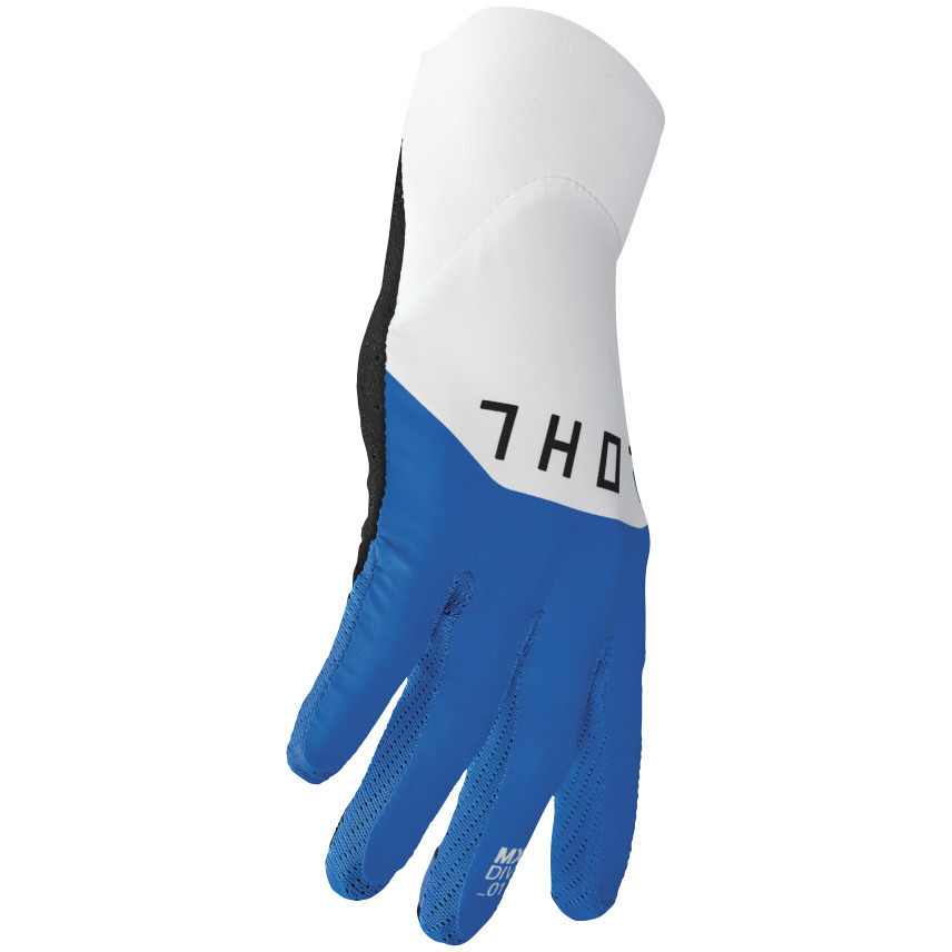 Thor AGILE RIVAL White Blue Cross Enduro Motorcycle Gloves