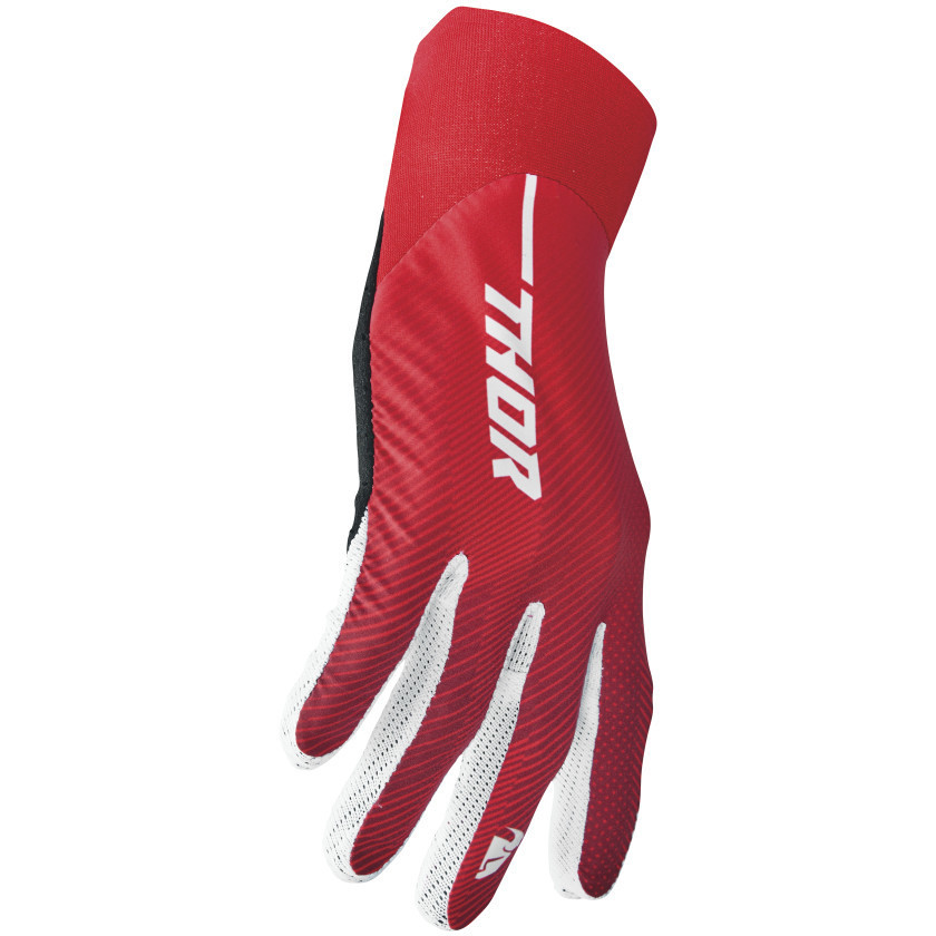 Thor AGILE Tech Red Cross Enduro Motorcycle Gloves