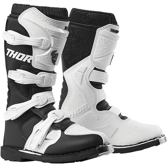 Thor BLITZ XP Cross Enduro Damen Stiefel Weiß Schwarz