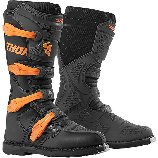 Thor BLITZ XP Cross Enduro Motorcycle Boots Black Orange