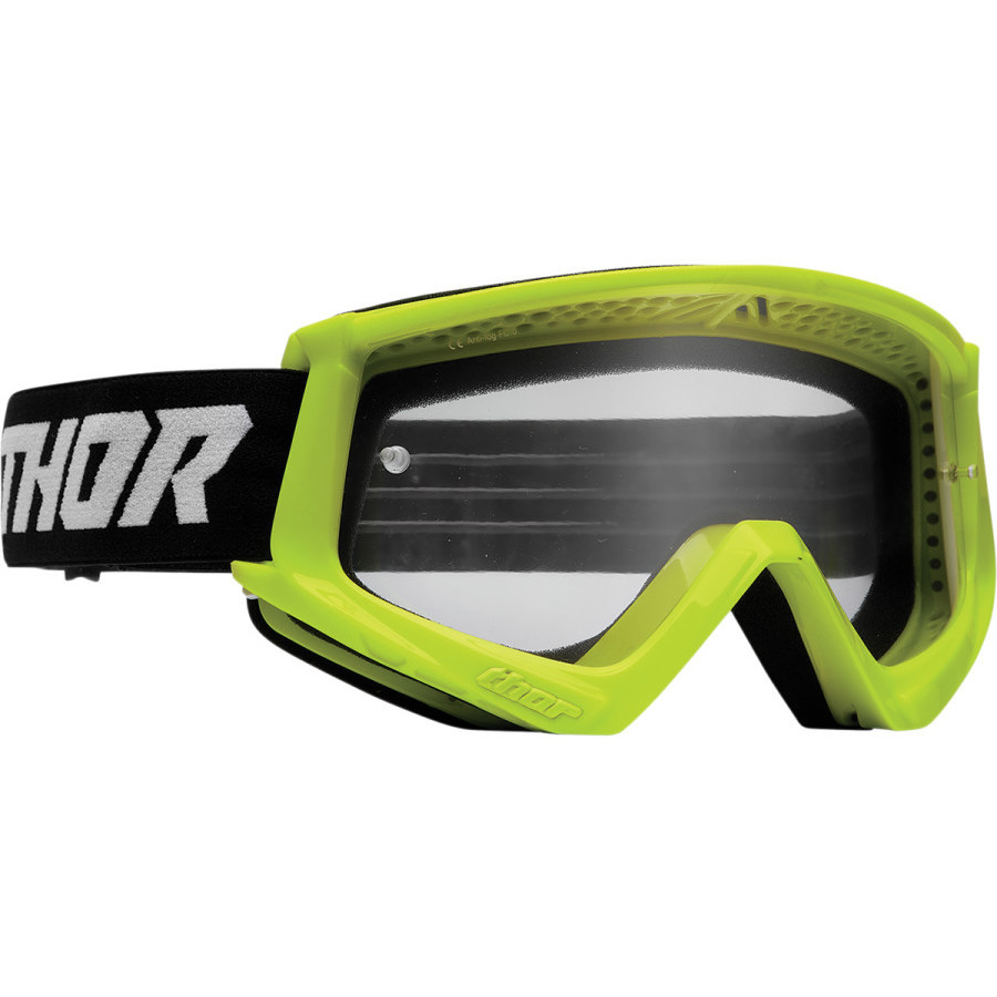 Thor COMBAT RACER Green Cross Enduro Motorcycle Mask Goggles