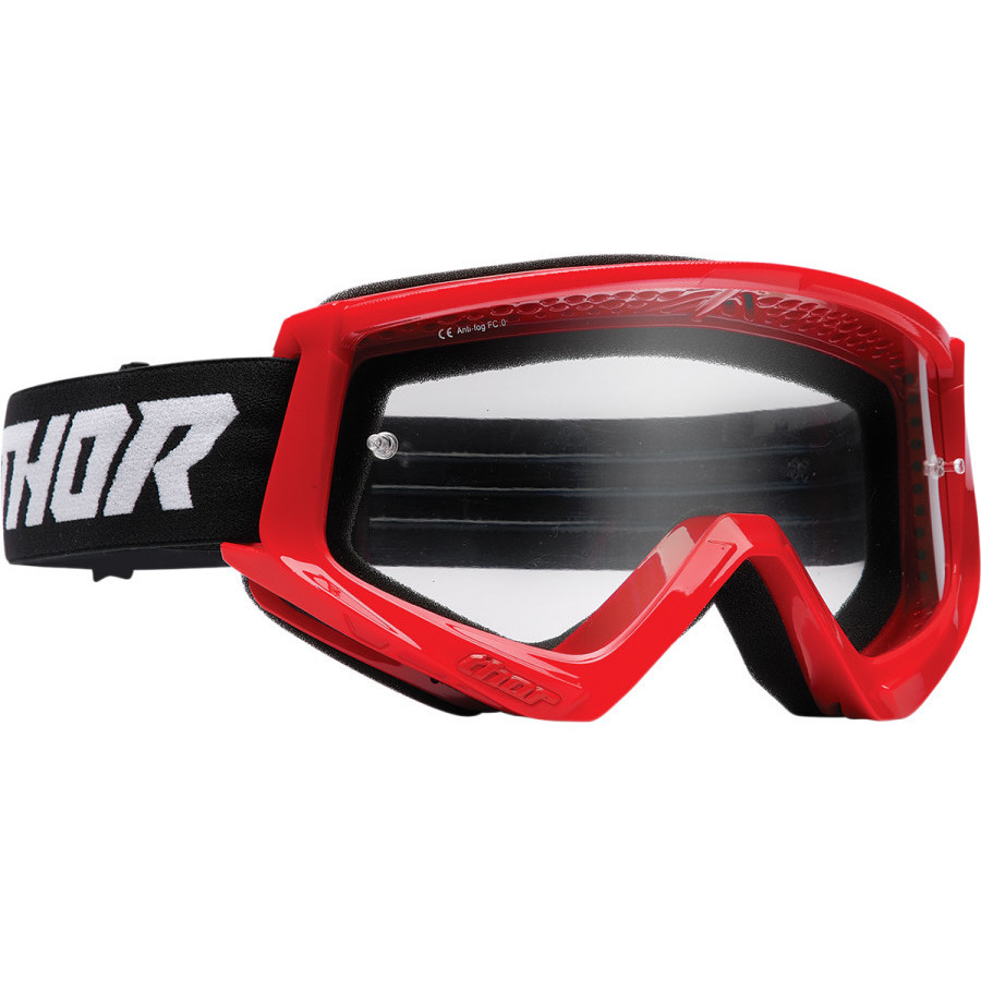 Thor COMBAT RACER Red Black Moto Cross Enduro Mask Goggles
