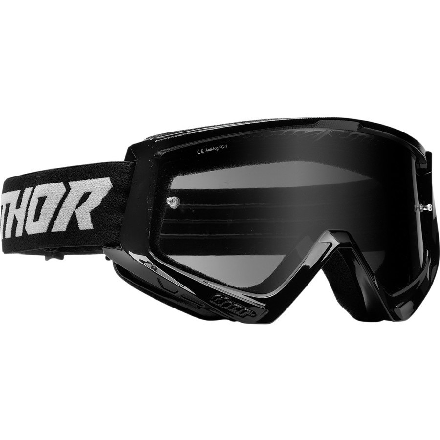 Thor COMBAT RACER SAND Black Cross Enduro Motorcycle Mask Goggles