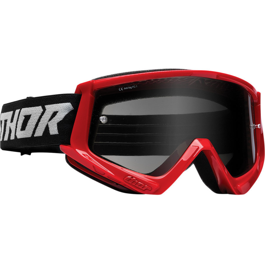Thor COMBAT RACER SAND Red Cross Enduro Motorcycle Mask Goggles