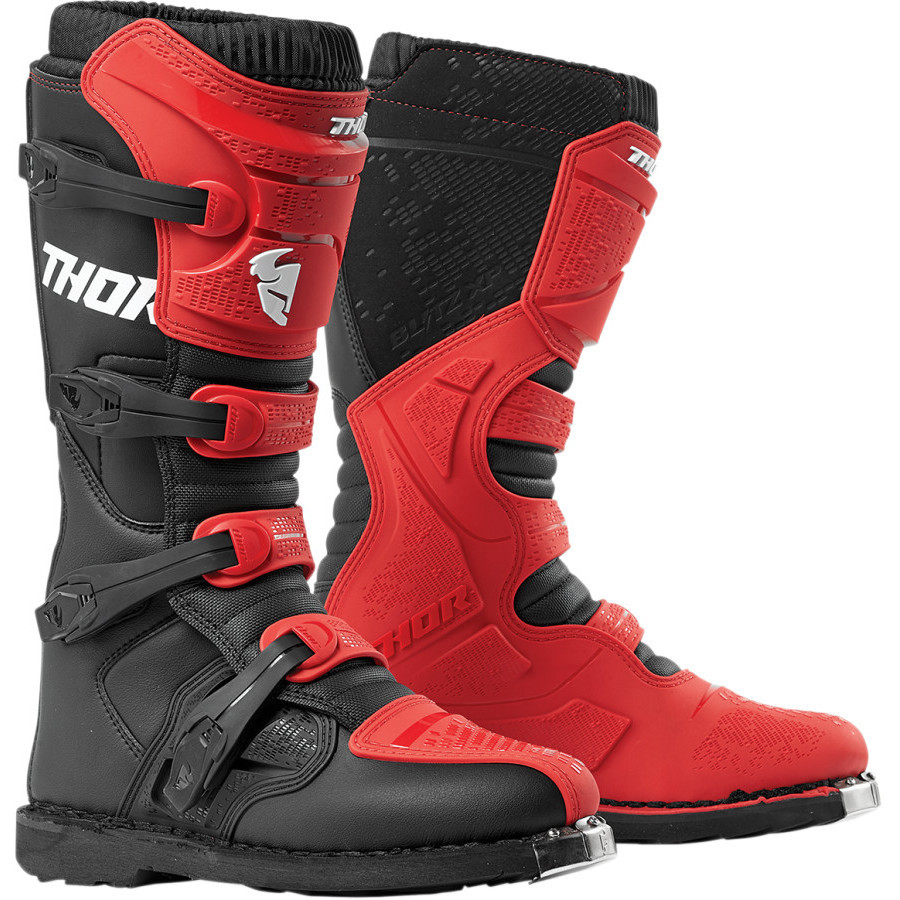 Thor Cross Enduro Motorcycle Boots BLITZ XP Red Black