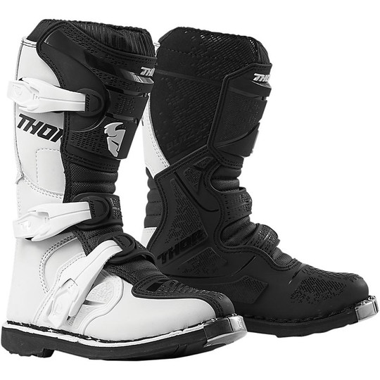 Thor Cross Enduro Motorcycle Boots BLITZ XP Youth Black White