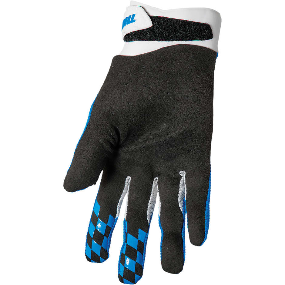 Thor Cross Enduro Motorcycle Gloves DRAFT Blue White