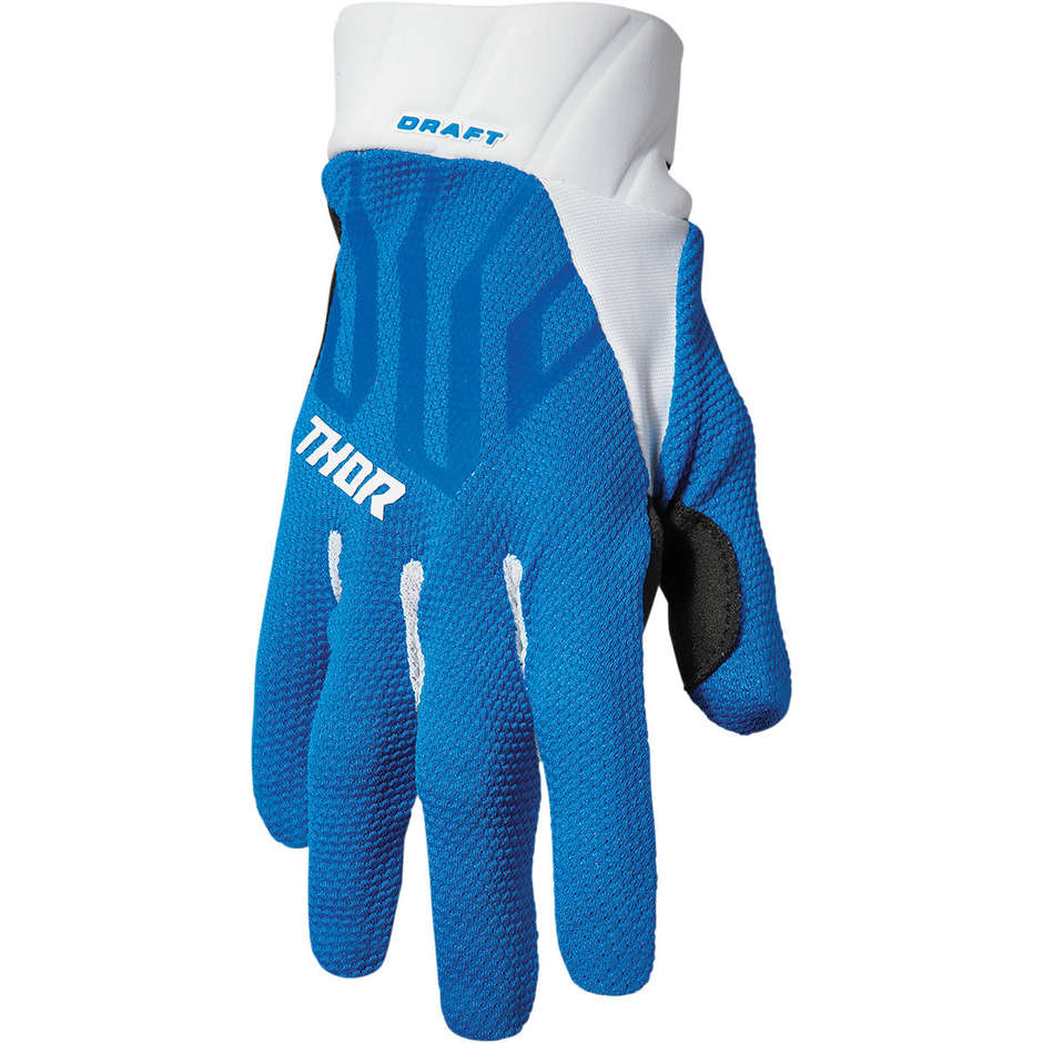 Thor Cross Enduro Motorcycle Gloves DRAFT Blue White