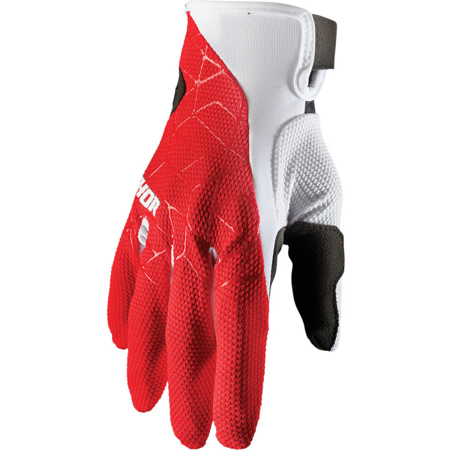 Thor Cross Enduro Motorcycle Gloves DRAFT Red White