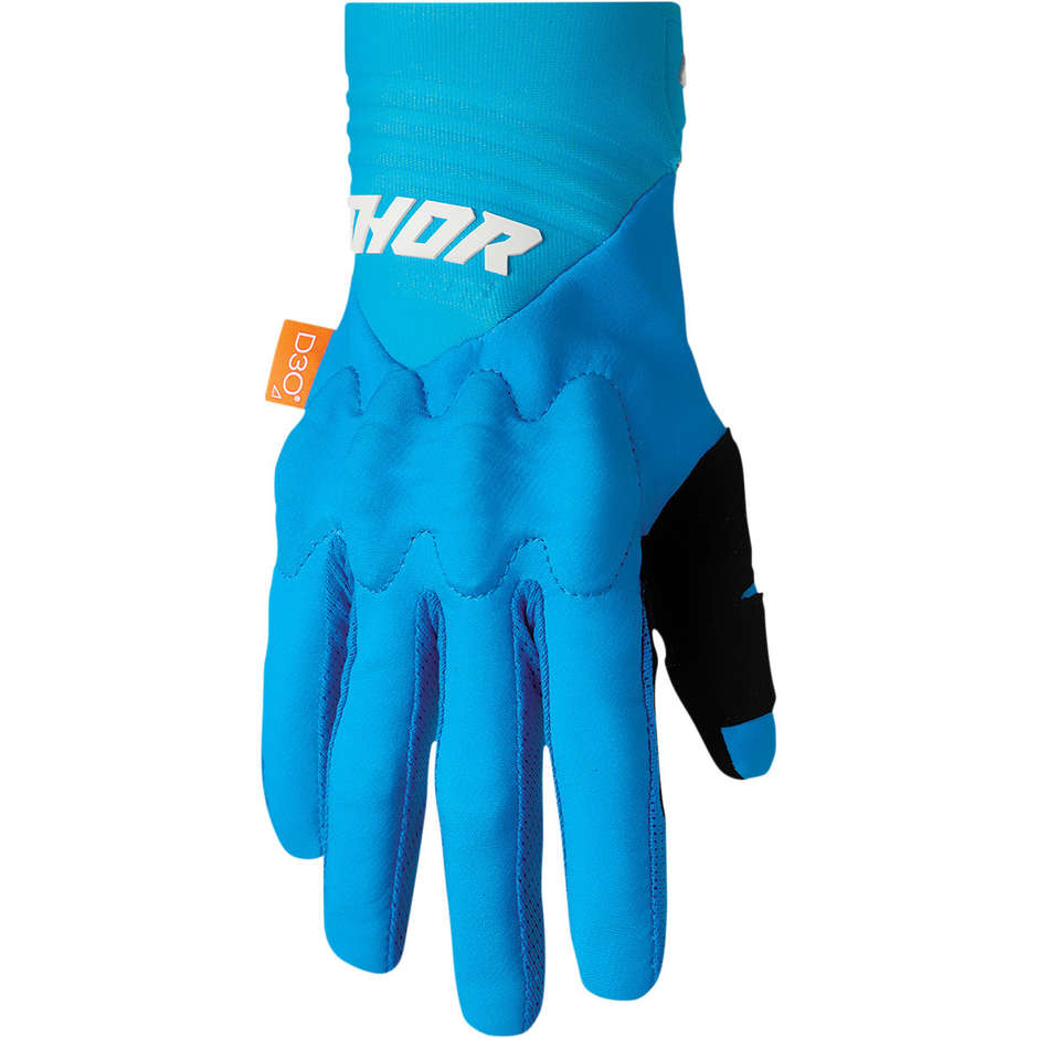 Thor Cross Enduro Motorcycle Gloves REBOUND Blue White