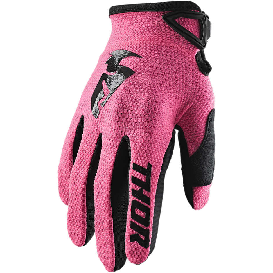 Thor Cross Enduro Motorcycle Gloves SECTOR Gloves Woman Black Pink