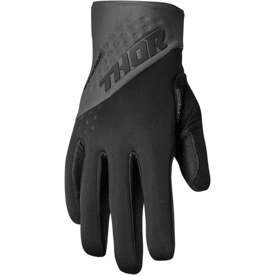 Thor Cross Enduro Motorcycle Gloves SPECTRUM COLD Black Carbon