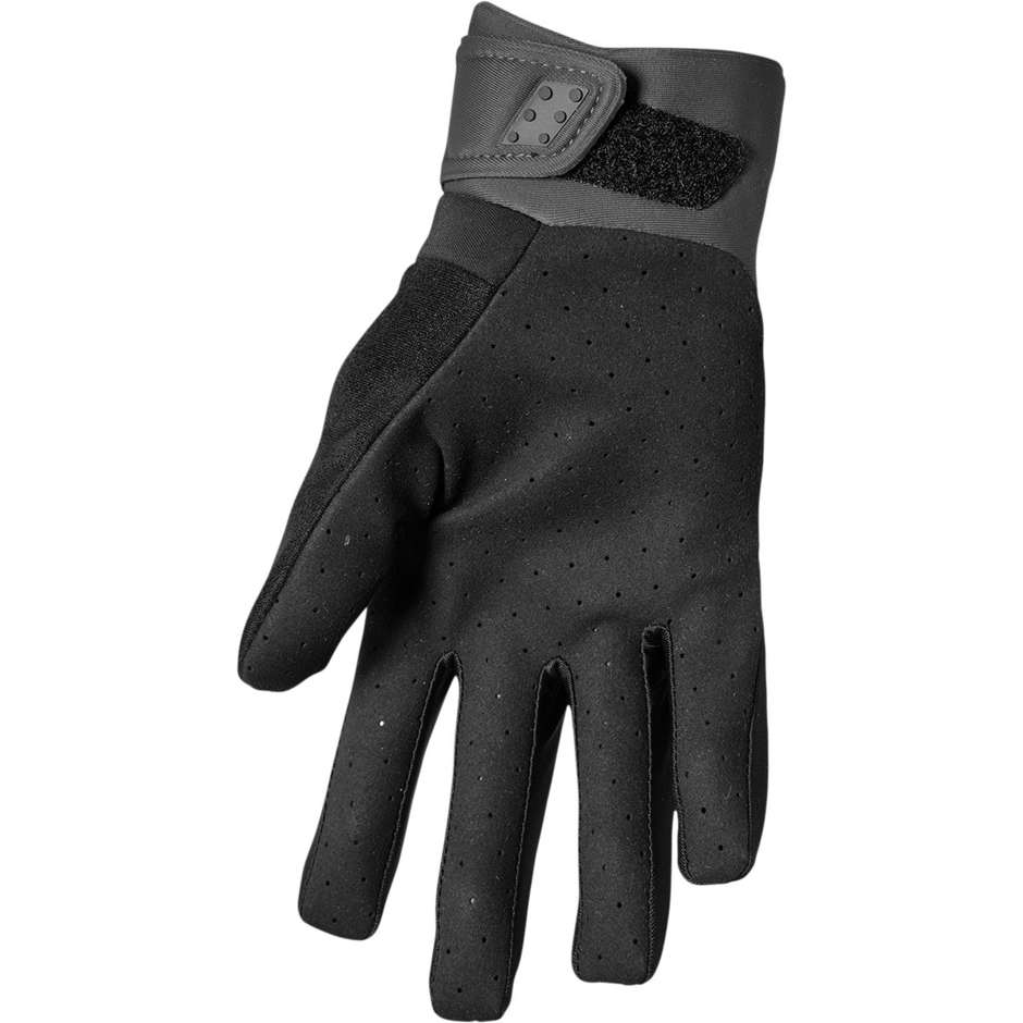 Thor Cross Enduro Motorcycle Gloves SPECTRUM COLD Black Carbon