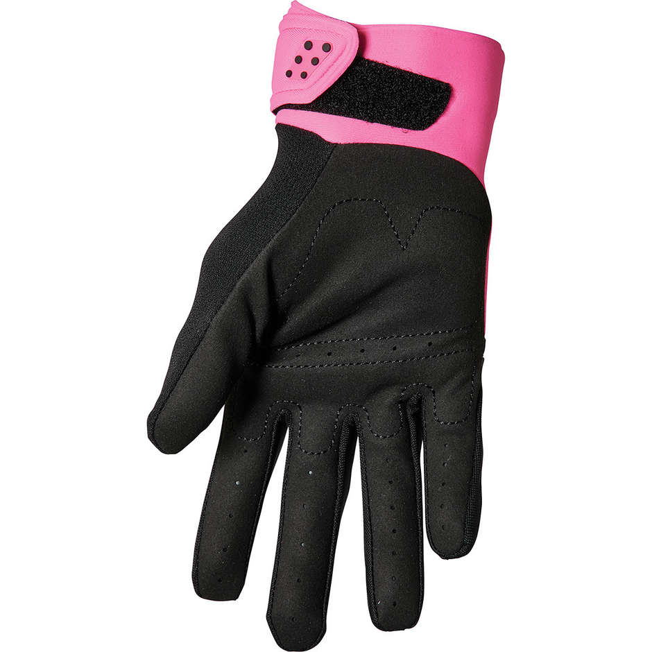 Thor Cross Enduro Motorcycle Gloves SPECTRUM Lady Pink Black