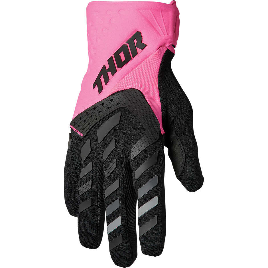 Thor Cross Enduro Motorcycle Gloves SPECTRUM Lady Pink Black