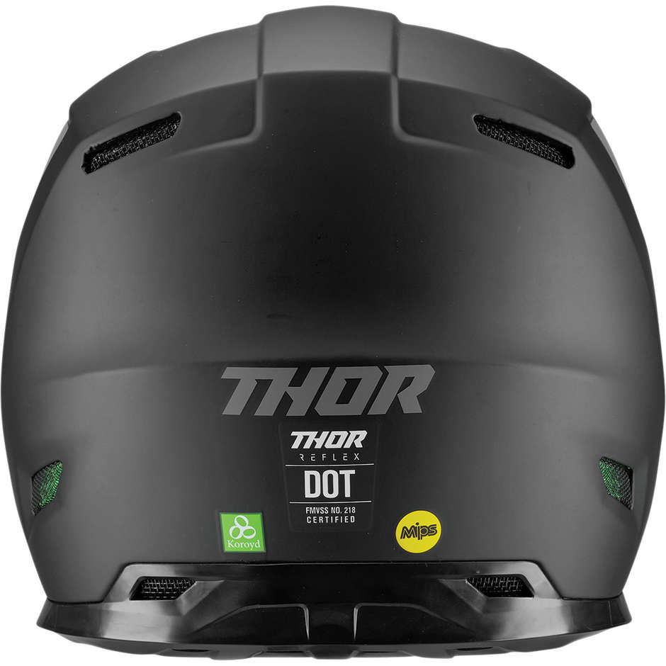 Thor Cross Enduro Motorcycle Helmet REFLEX BlackOut Black