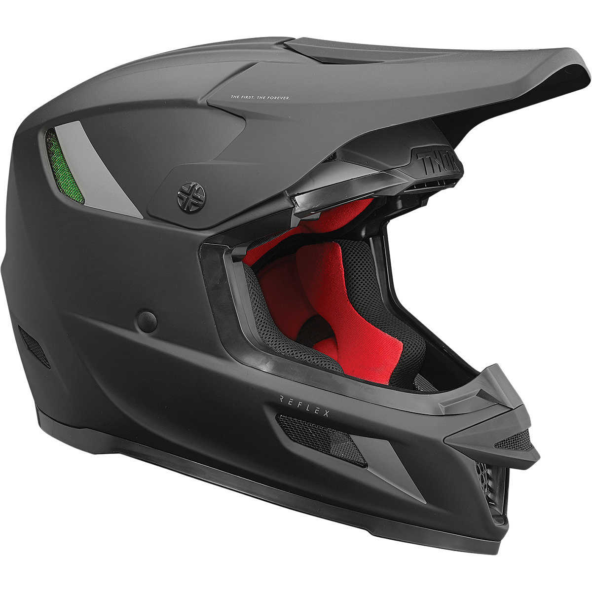 Thor Cross Enduro Motorcycle Helmet REFLEX BlackOut Black For Sale