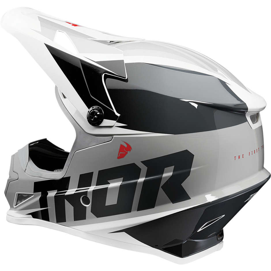 Thor Cross Enduro Motorcycle Helmet SECTOR Fader Black White