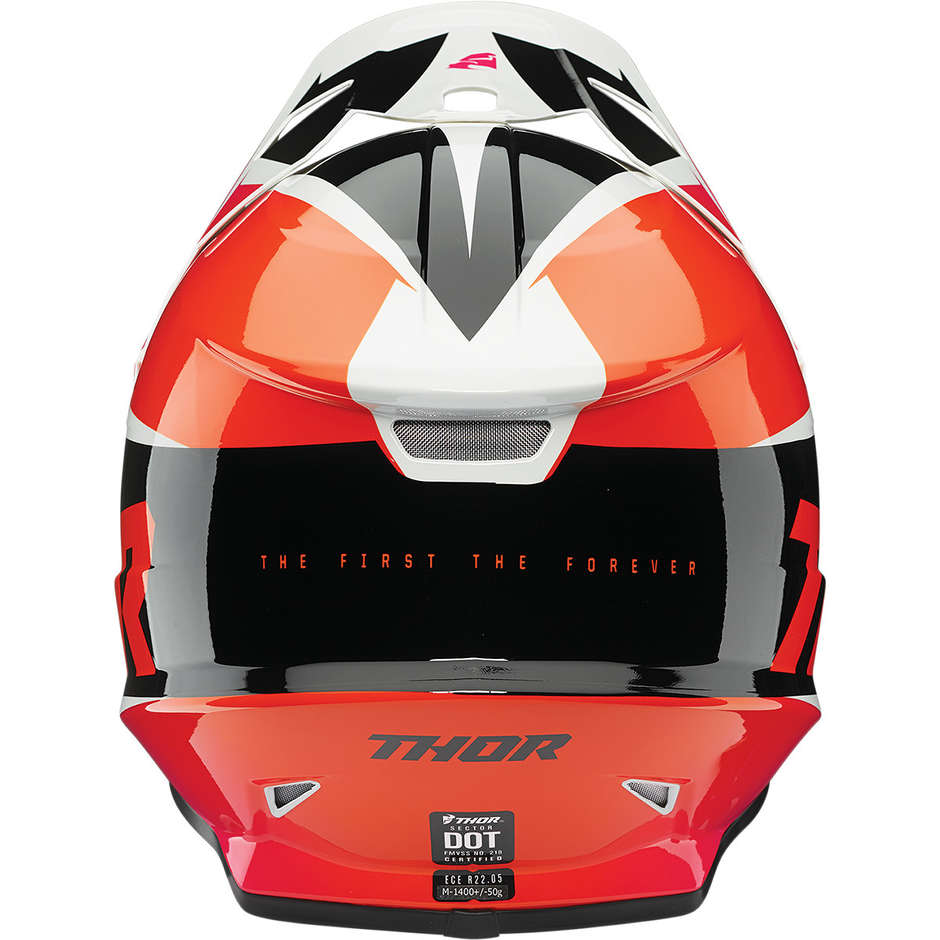 Thor Cross Enduro Motorcycle Helmet SECTOR Fader Orange Magenta