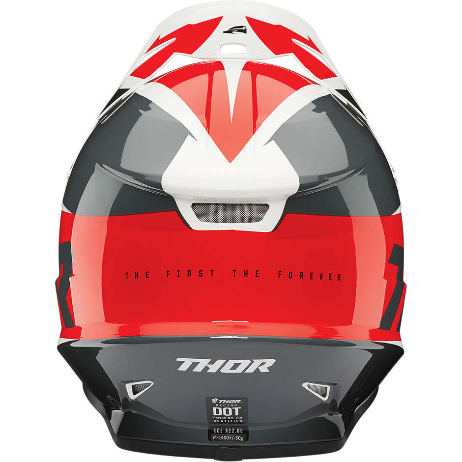 Thor Cross Enduro Motorcycle Helmet SECTOR Fader Red Black