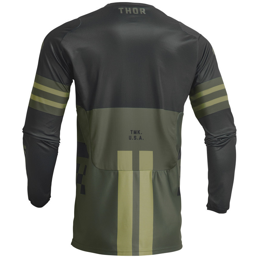 Thor Cross Enduro Motorcycle Jersey JERSEY PULSE Child Combat Military Green