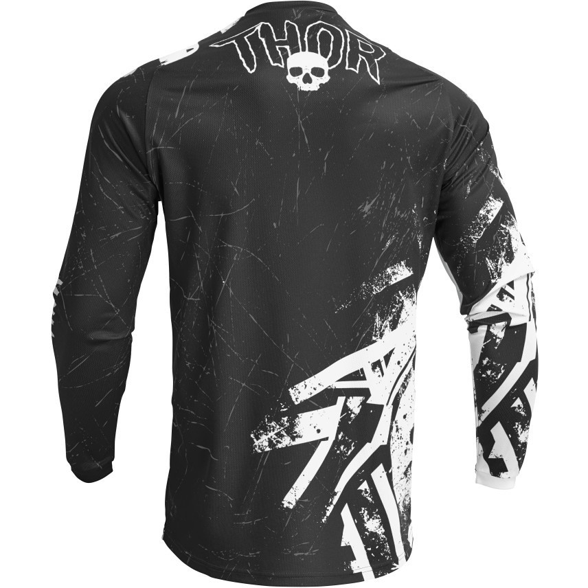 Thor Cross Enduro Motorcycle Jersey JERSEY SECTOR Child Gnar White Black