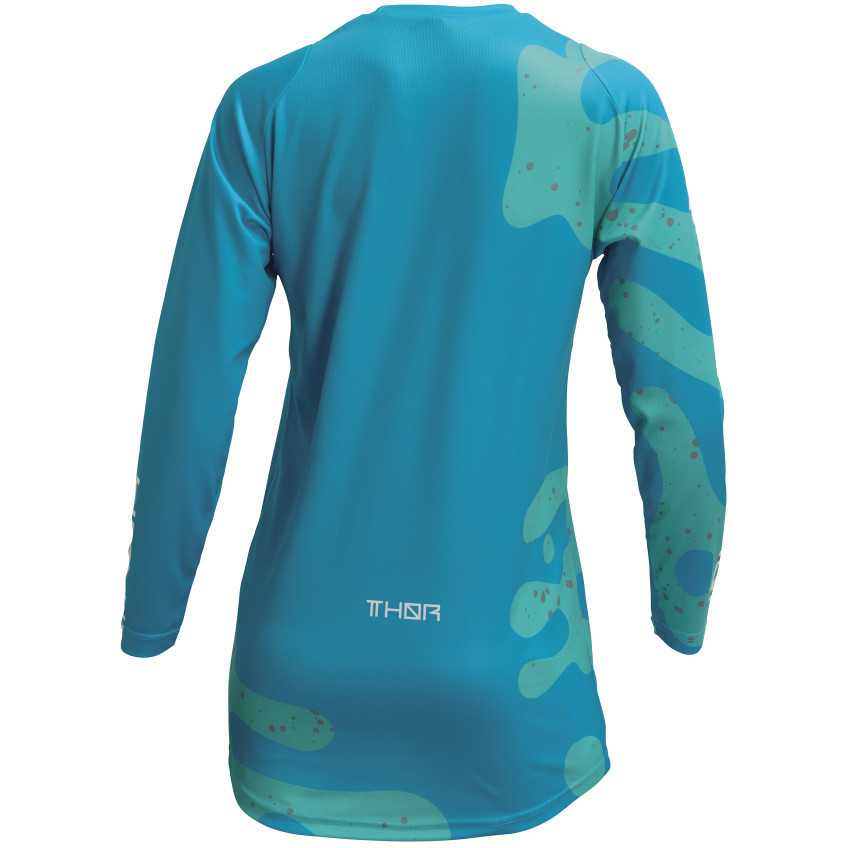 Thor Cross Enduro Motorcycle Jersey JERSEY SECTOR Lady Disguise Blue Yellow