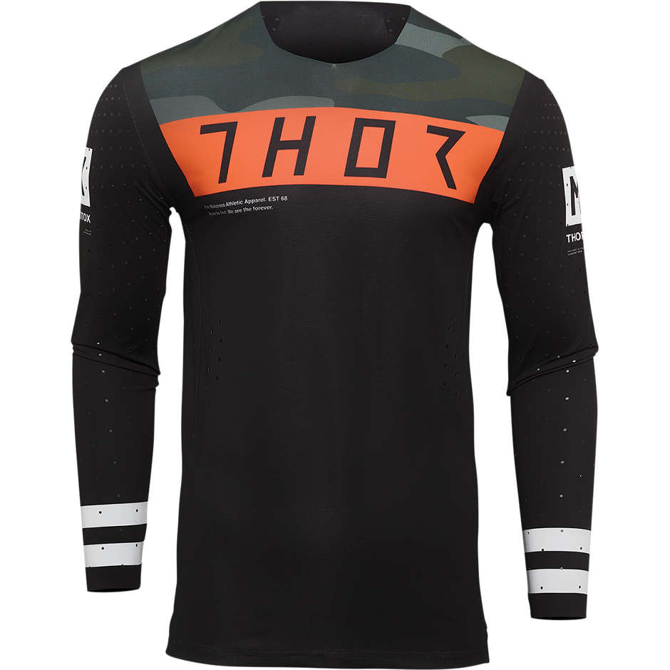 Thor Cross Enduro Motorcycle Jersey PRIME STATUS Black Camouflage