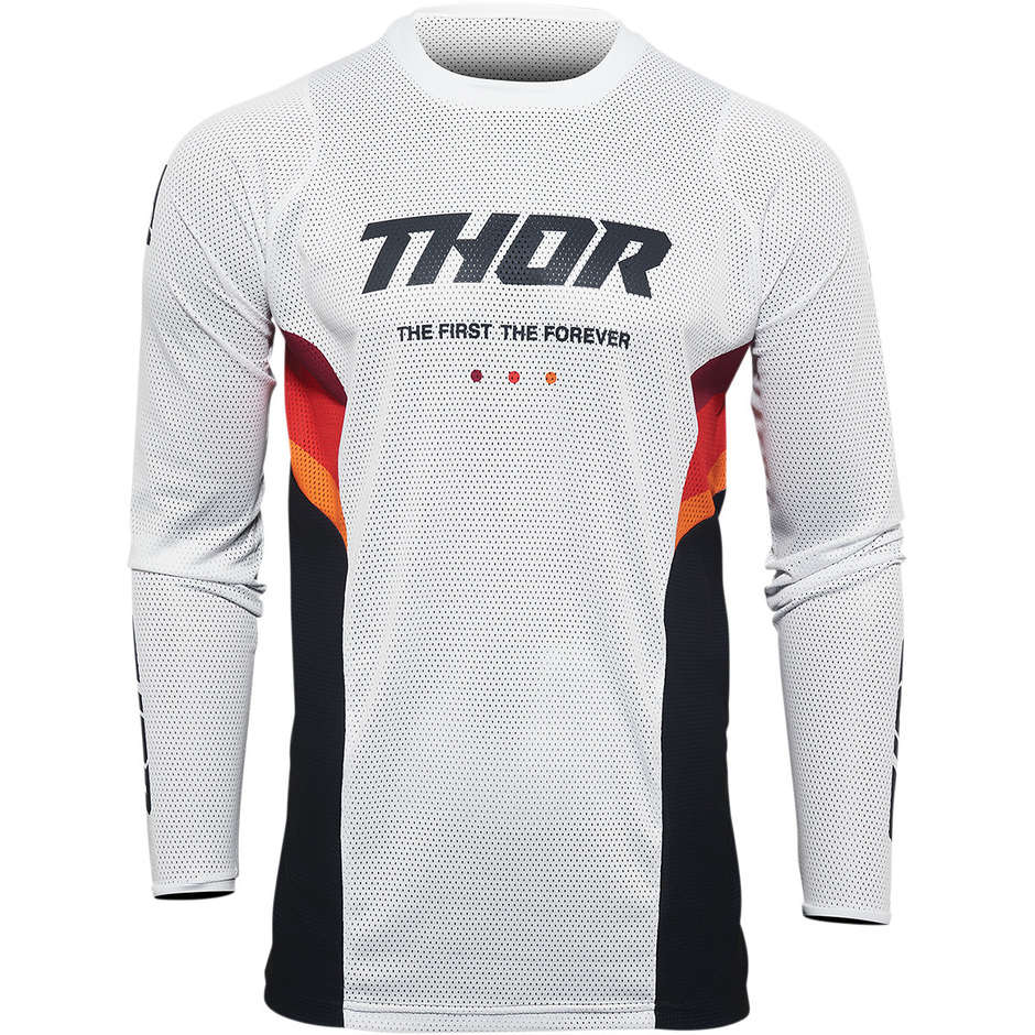 Thor Cross Enduro Motorcycle Jersey PULSE REACT AIR Midnight White