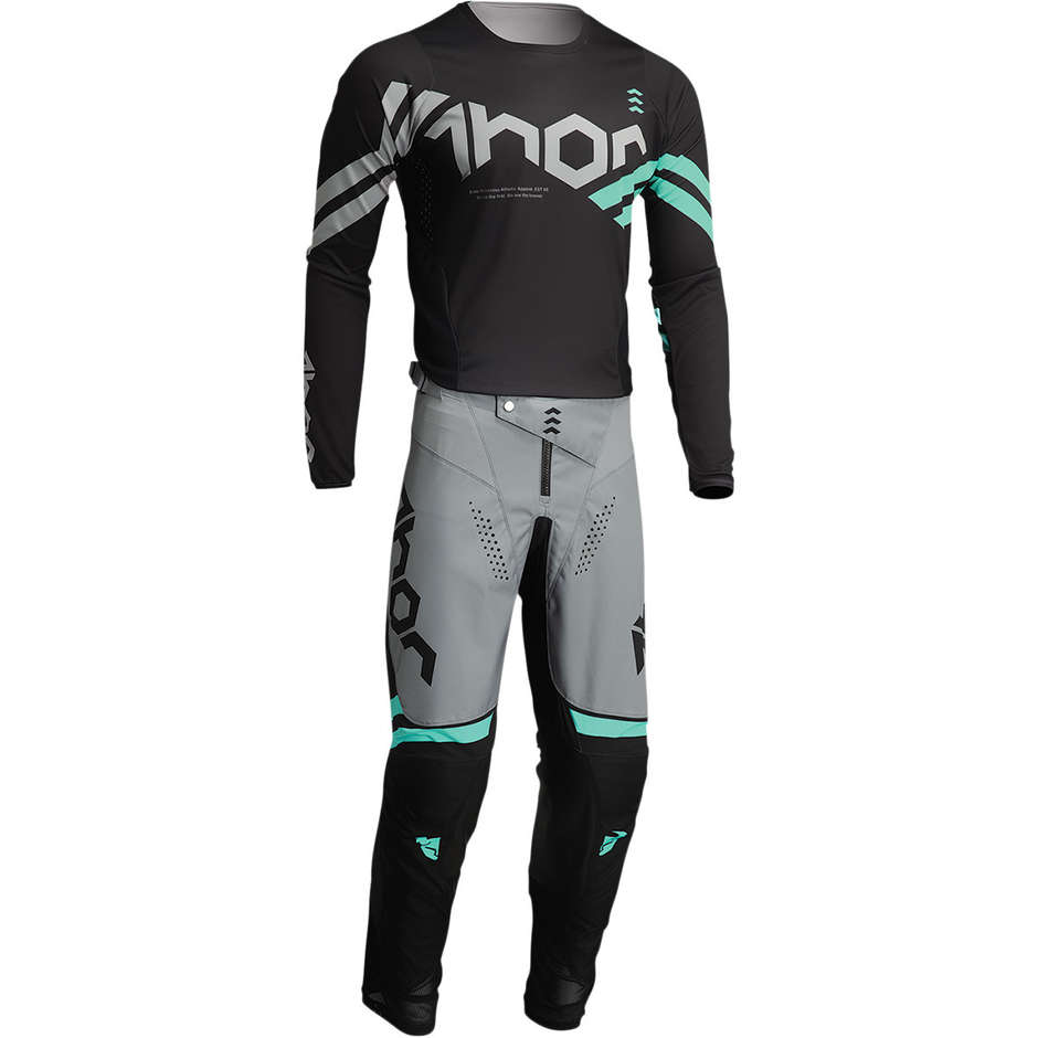 Thor Cross Enduro Motorcycle Jersey PULSE YOUTH CUBE Black Mint