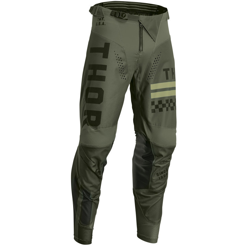 Thor Cross Enduro Motorcycle Pants PANT PULSE 04 Combat Military Green