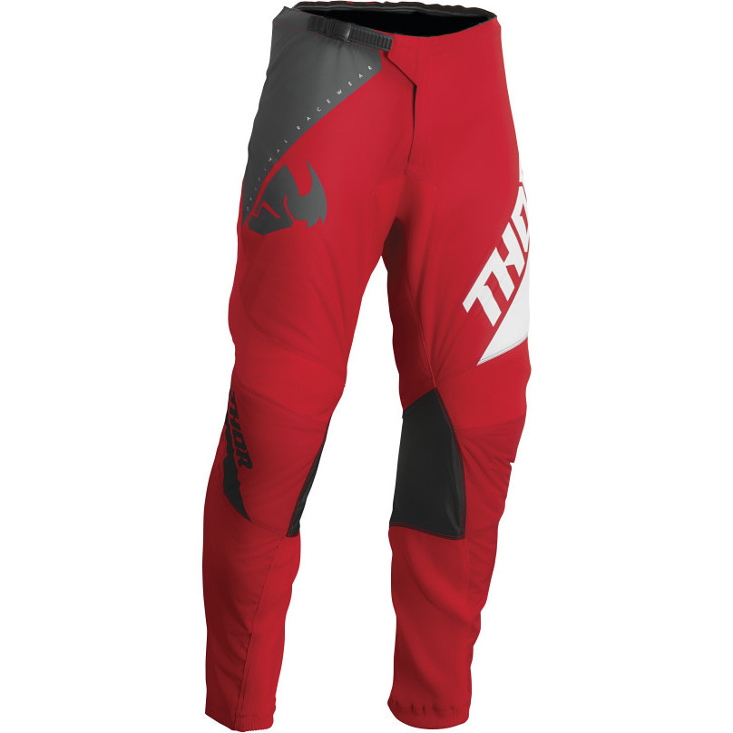 Thor Cross Enduro Motorcycle Pants PANT SECTOR Child Edge White Red