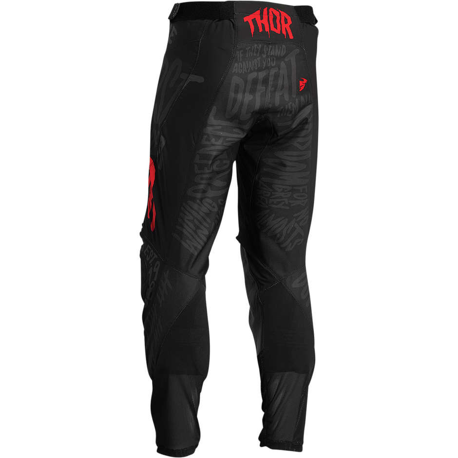 Thor Cross Enduro Motorcycle Pants PULSE COUNTING SHEEP Black Red