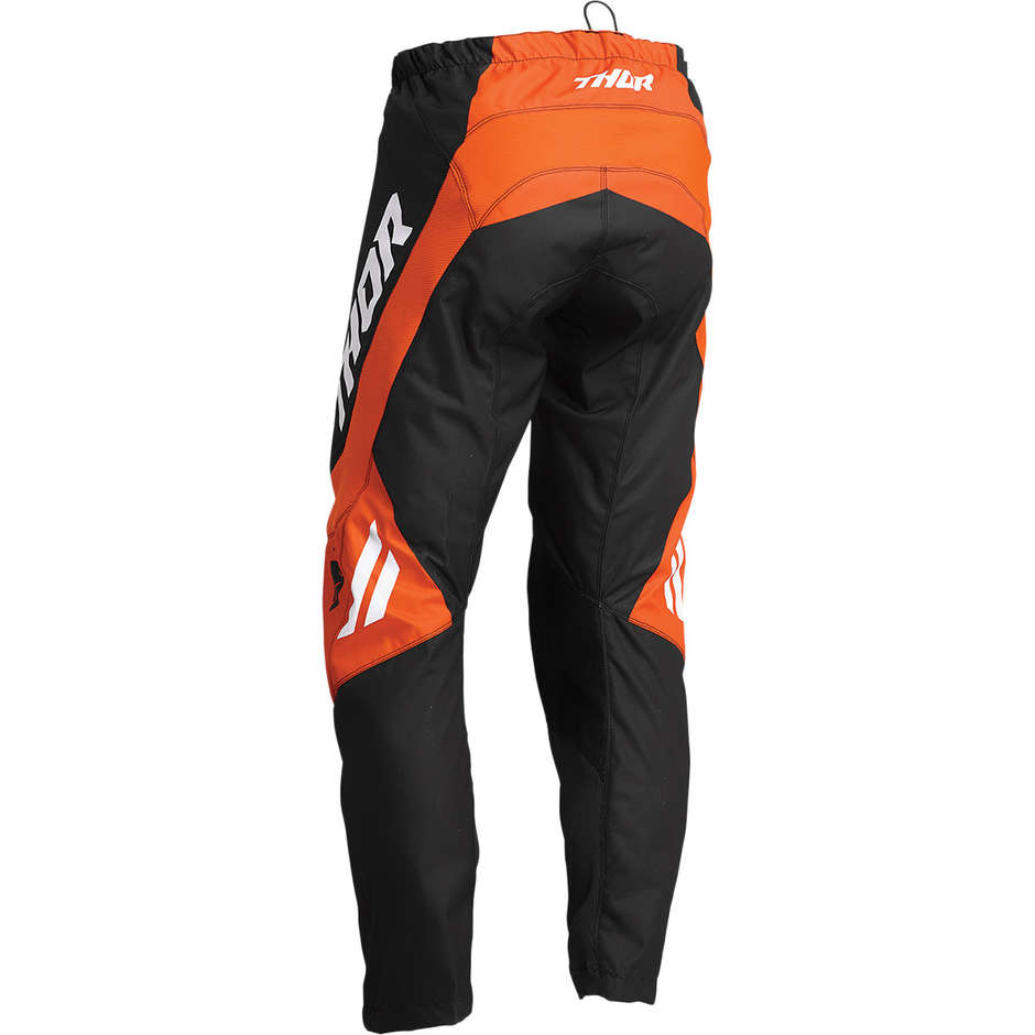 Thor Cross Enduro Motorcycle Pants SECTOR CHEV Carbon Red Orange