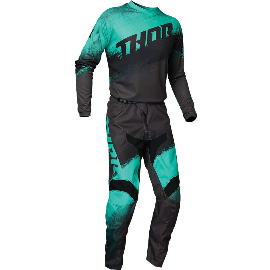 Thor Cross Enduro Motorcycle Pants SECTOR Vapor Mint Carbon