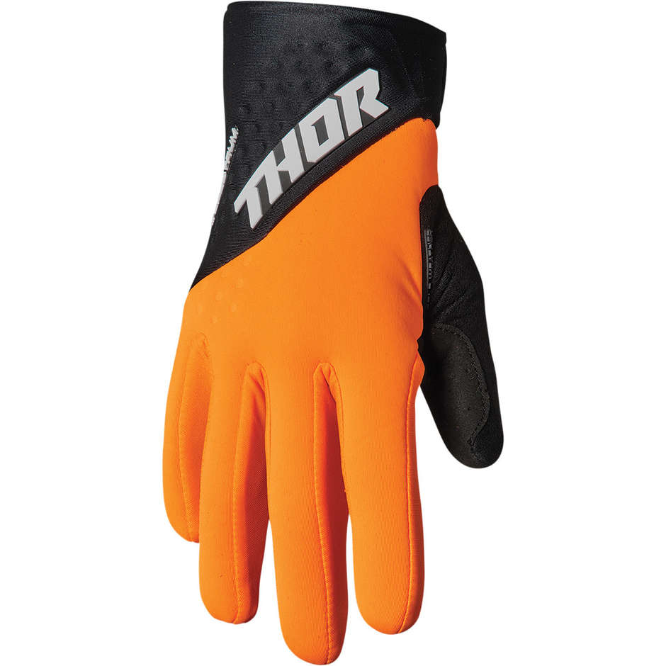 Thor Cross Enduro Motorradhandschuhe SPECTRUM COLD Orange Schwarz