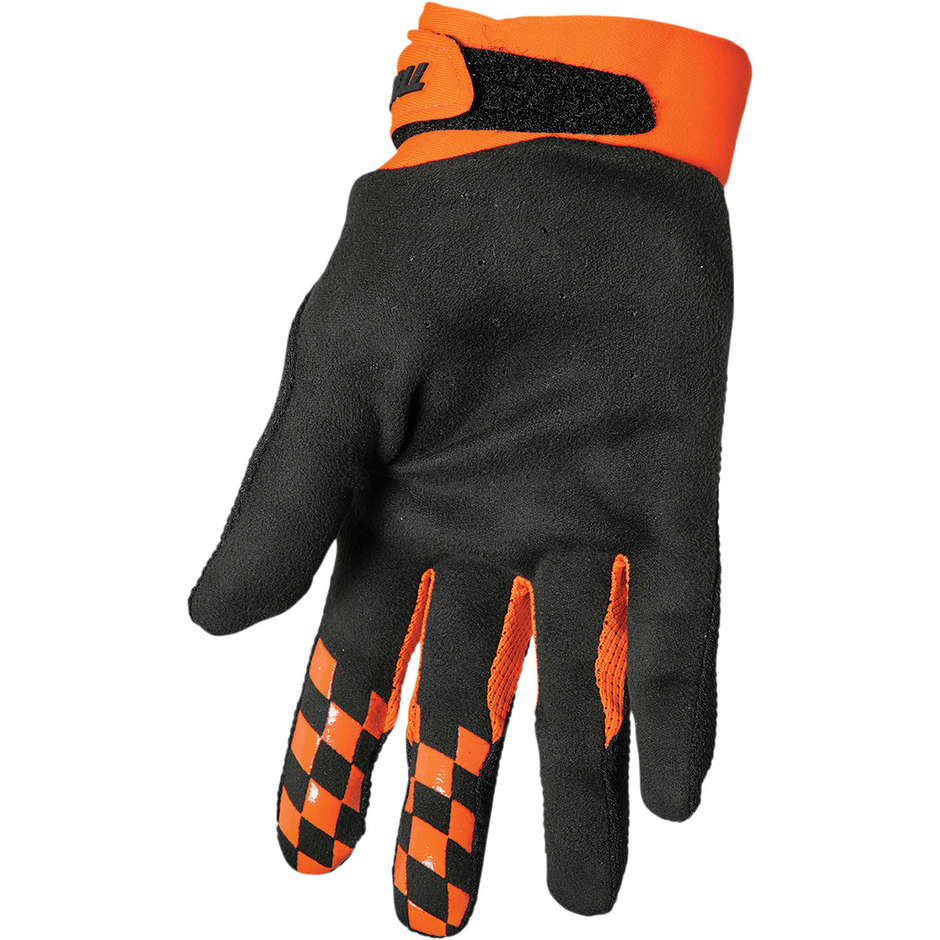 Thor DRAFT Black Orange Cross Enduro Motorcycle Gloves