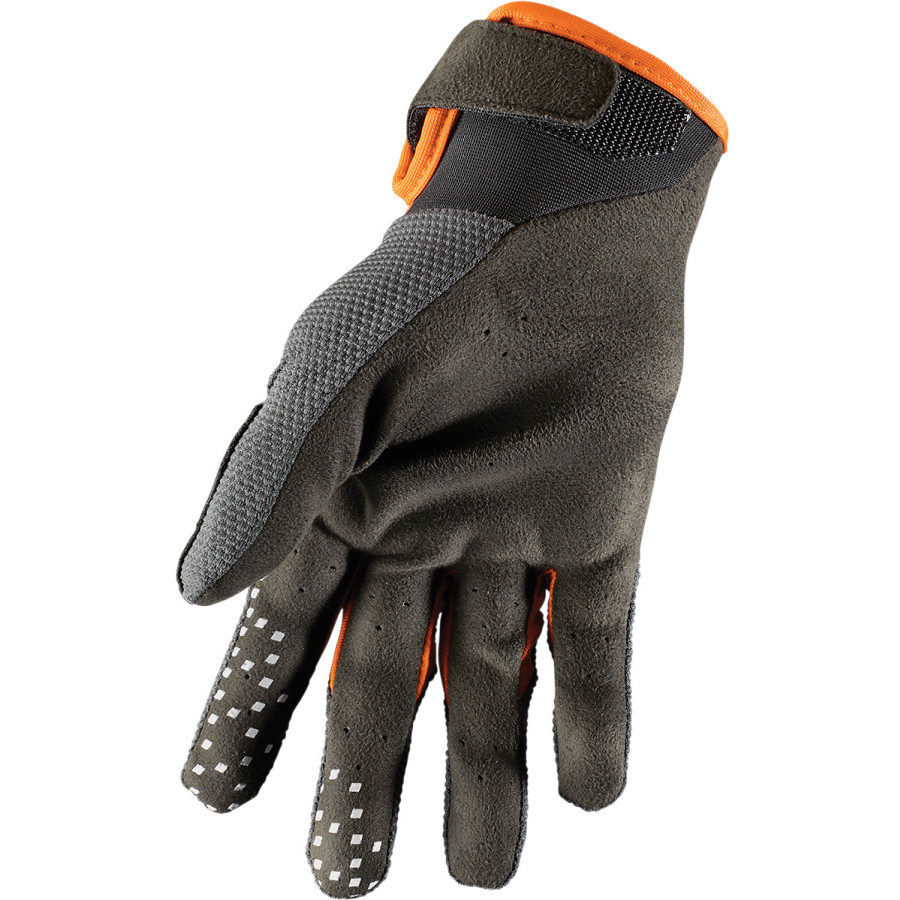 Thor DRAFT Charcoal Orange Cross Enduro Motorcycle Gloves