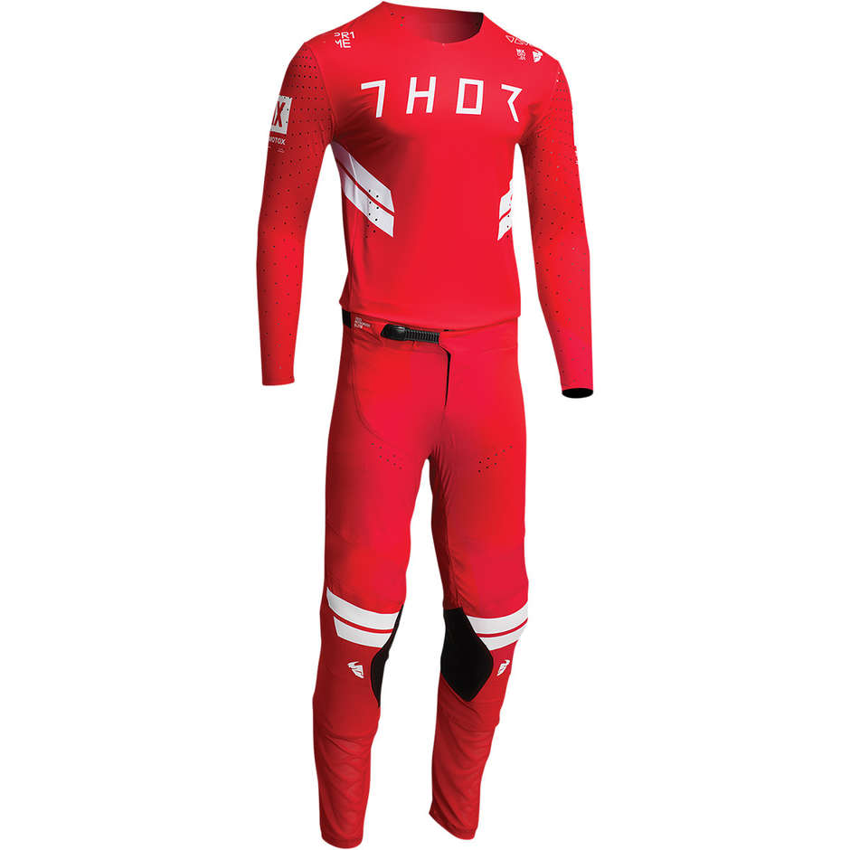 Thor Enduro Moto Cross Pants PRIME HERO Red White