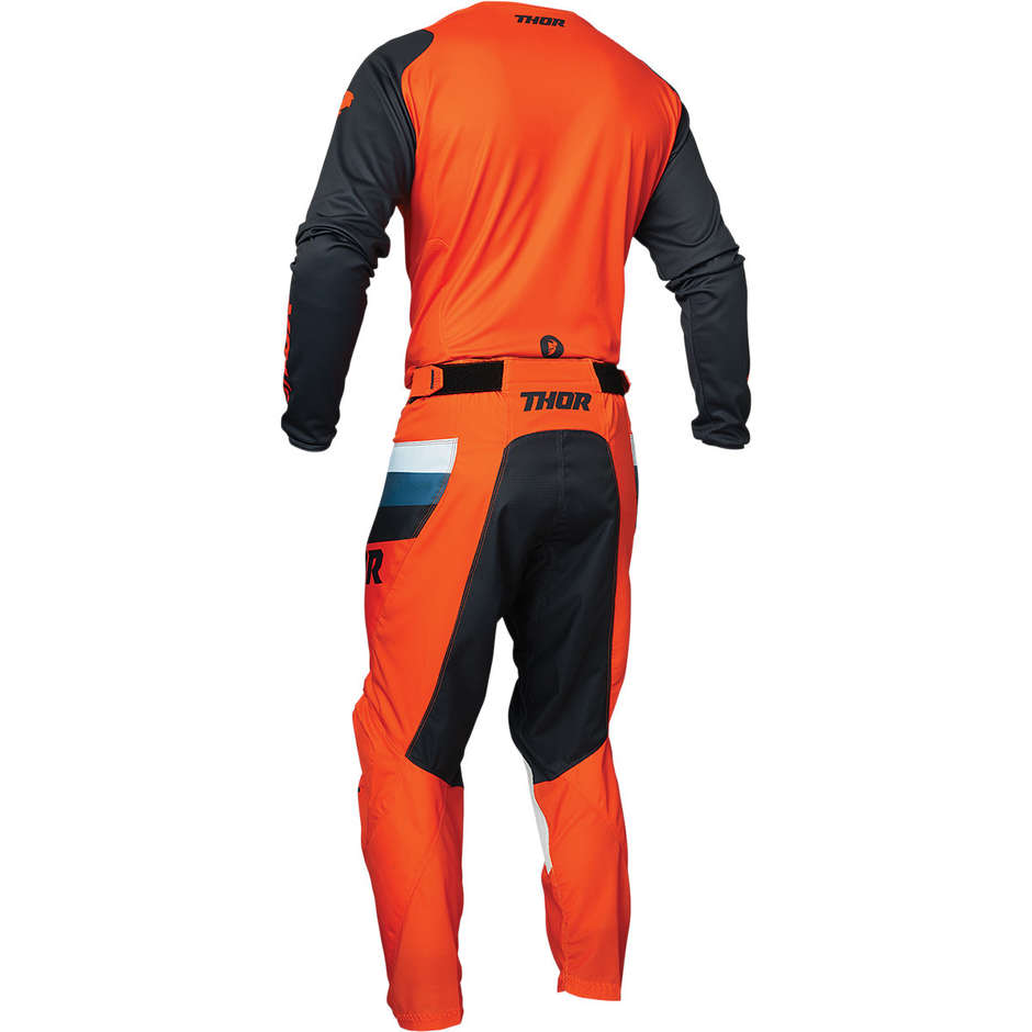 Thor Enduro Moto Cross Pants PULSE Racer Orange MIdnight