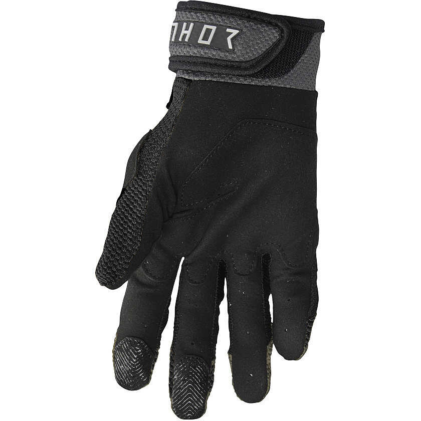 Thor GLOVE TERRAIN Black Petrol Cross Enduro Motorcycle Gloves